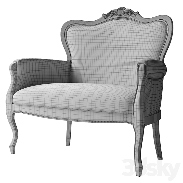 BUCZYNSKI chair. Collection Cleopatra 3DS Max Model - thumbnail 2