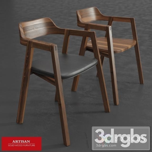 Bura Wooden Chair 3dsmax Download - thumbnail 1