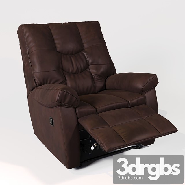 Burgett espresso power rocker recliner 3dsmax Download - thumbnail 1