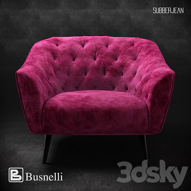 Busnelli Amouage SL Armchair 3DSMax File - thumbnail 1