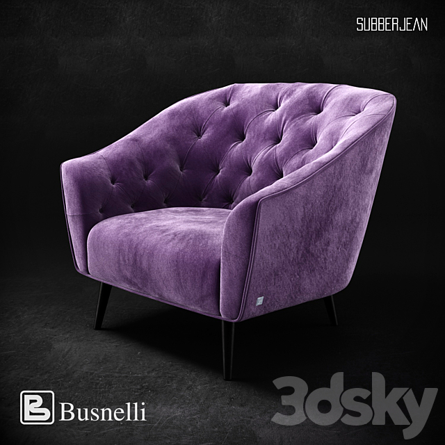 Busnelli Amouage SL Armchair 3DSMax File - thumbnail 2