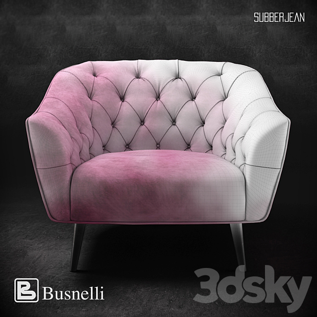 Busnelli Amouage SL Armchair 3DSMax File - thumbnail 3