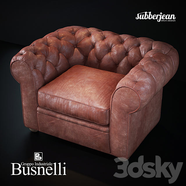 Busnelli Grande Walzer Armchair 3DSMax File - thumbnail 1