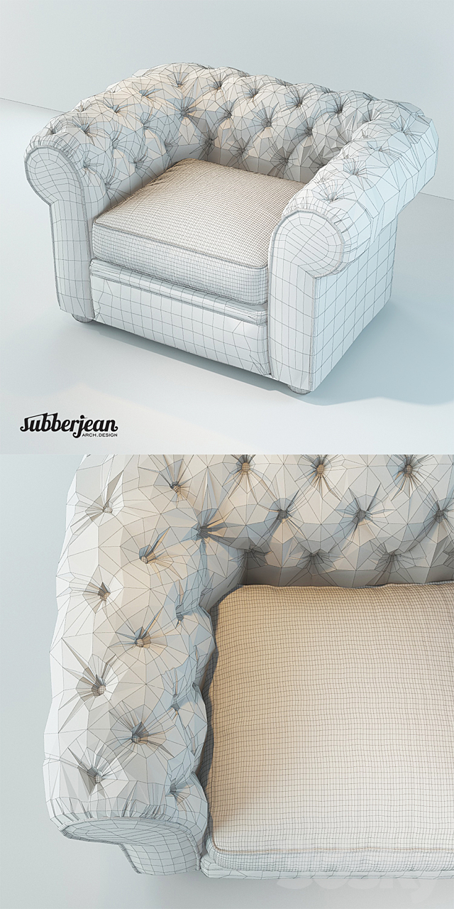 Busnelli Grande Walzer Armchair 3DSMax File - thumbnail 3