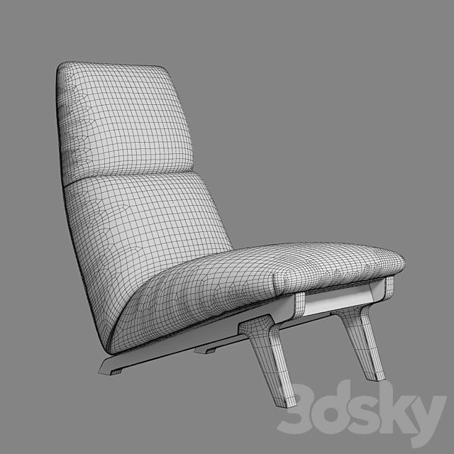 Busnelli Lisbeth Armchair 3DSMax File - thumbnail 2