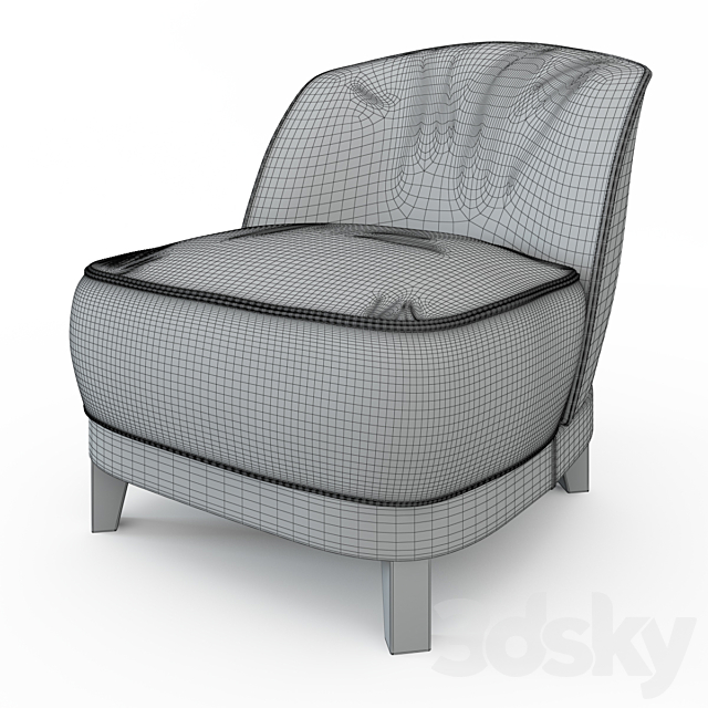 Busnelli Swing Easy Chair 3ds Max - thumbnail 3