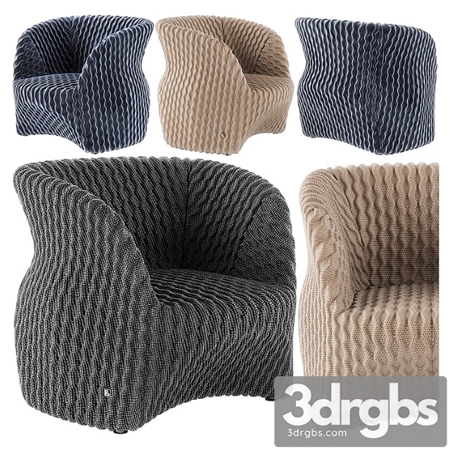 Busnelli uma armchair 3dsmax Download - thumbnail 1