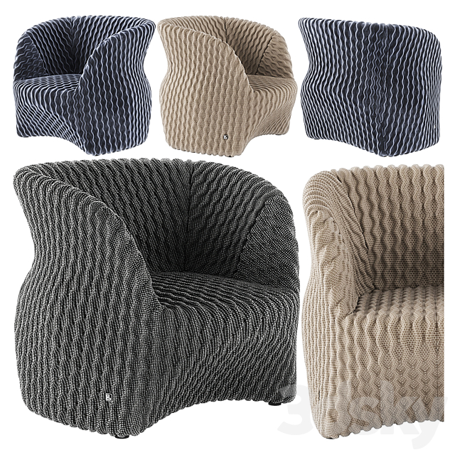 Busnelli Uma armchair 3DSMax File - thumbnail 1