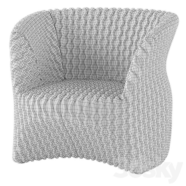 Busnelli Uma armchair 3DSMax File - thumbnail 3