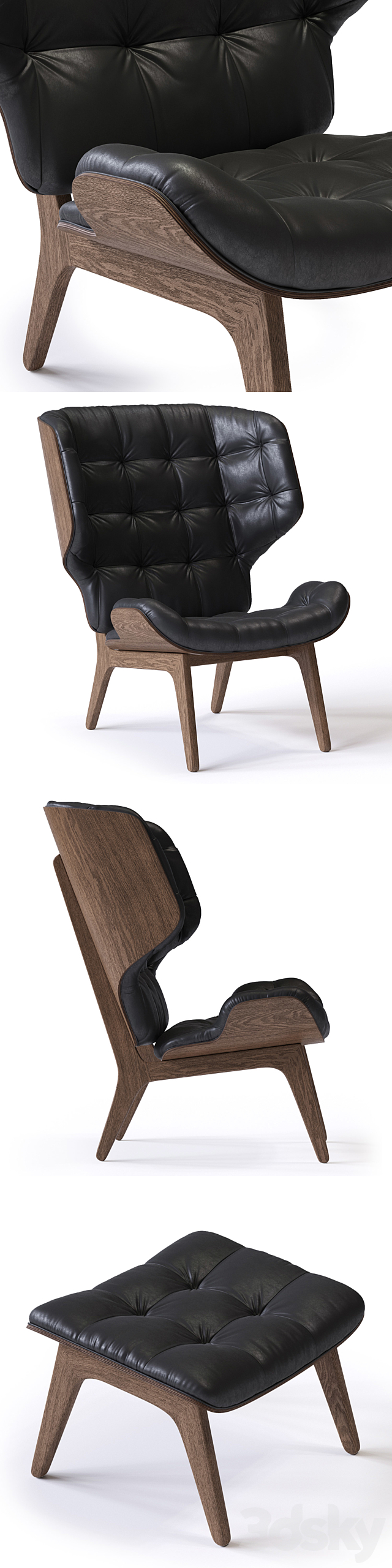 C & B Mammoth Armchair 3DSMax File - thumbnail 2