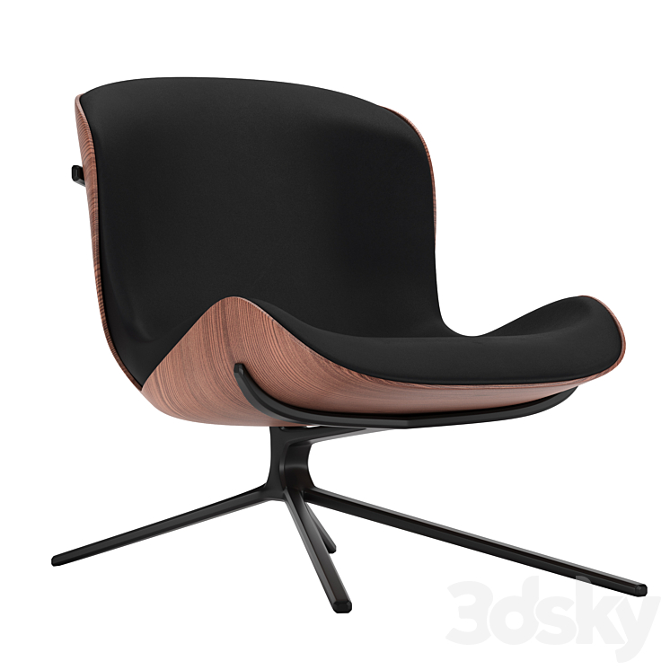 C6 armchair+Otomana 3DS Max - thumbnail 1