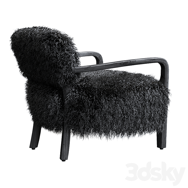 Cabana Chair Black Clay – Timothy Oulton 3DS Max Model - thumbnail 2