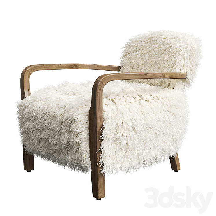 Cabana Chair Yeti Beige – Timothy Oulton 3DS Max Model - thumbnail 1