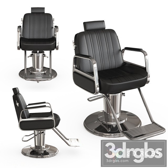 Cadillac Professional Barber Chair 3dsmax Download - thumbnail 1