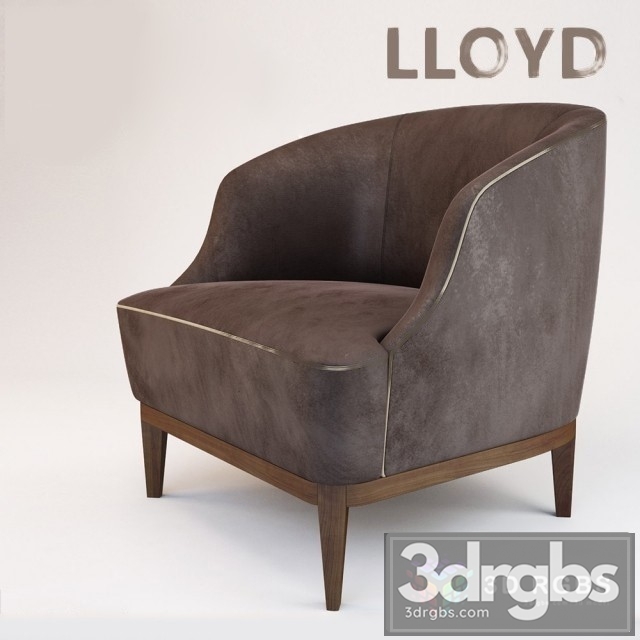 Camel Velvet Armchair 3dsmax Download - thumbnail 1