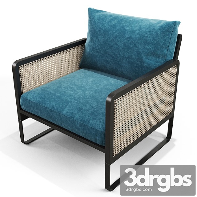 Cane armchair 3dsmax Download - thumbnail 1