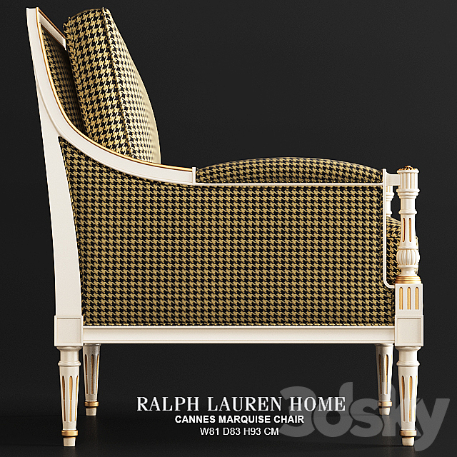 CANNES MARQUISE CHAIR 3DS Max Model - thumbnail 3