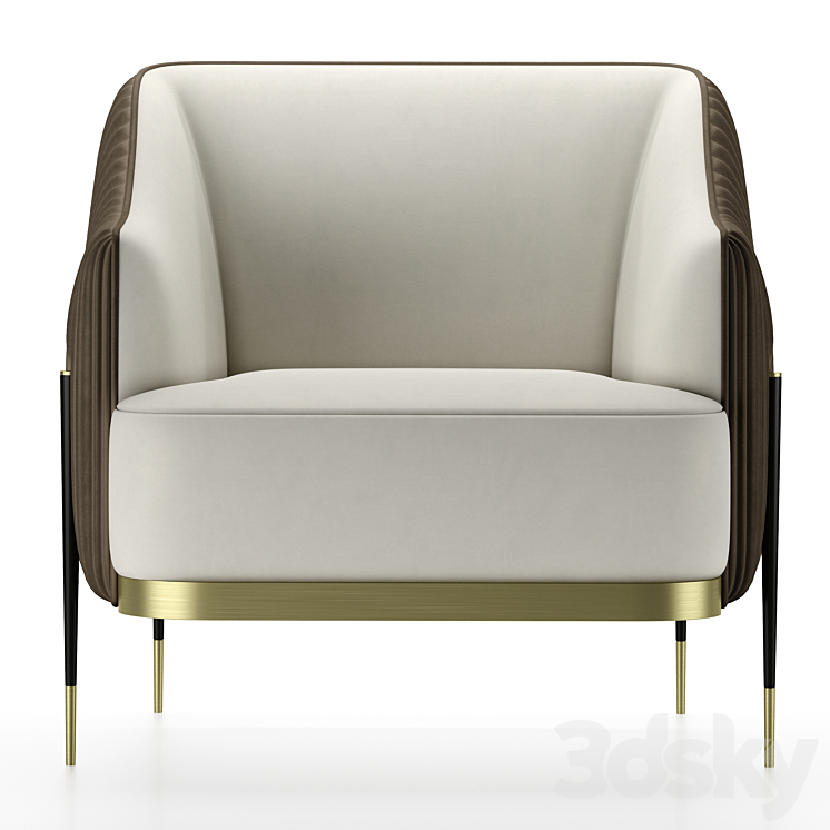 Capitol Collection Oxford Armchair 3DS Max - thumbnail 2