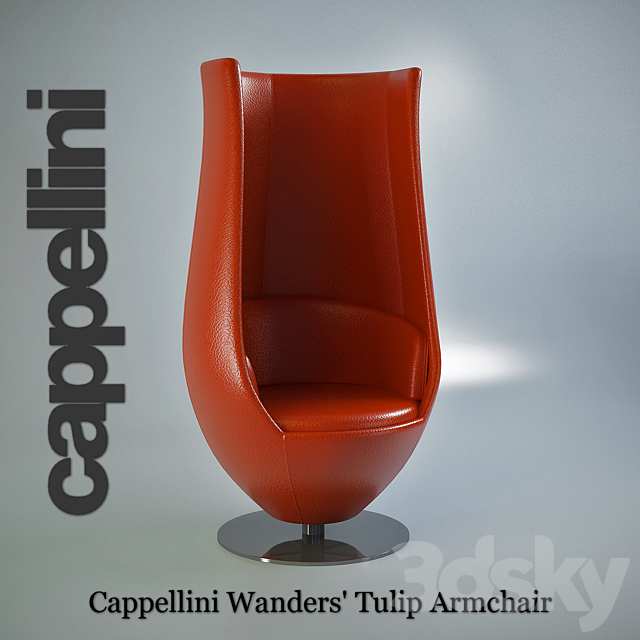 Cappellini Wanders’ Tulip Armchair 3ds Max - thumbnail 1