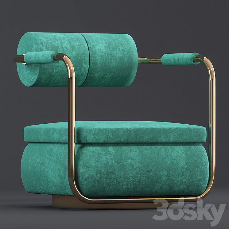 capri sofa 3DS Max - thumbnail 1