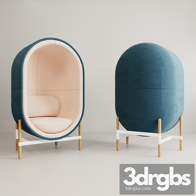 Capsule chair sofa 3dsmax Download - thumbnail 1