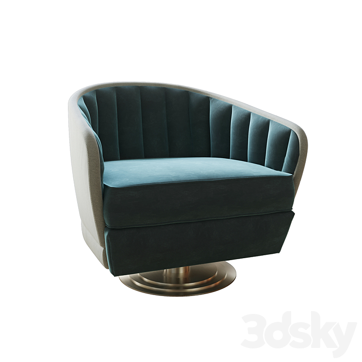 Caracole CONCENTRIC SWIVEL CHAIR 3DS Max - thumbnail 2