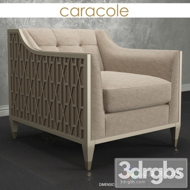 Caracole ISH Armchair 3dsmax Download - thumbnail 1