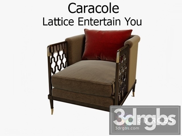 Caracole Lattice Entertain Armchair 3dsmax Download - thumbnail 1