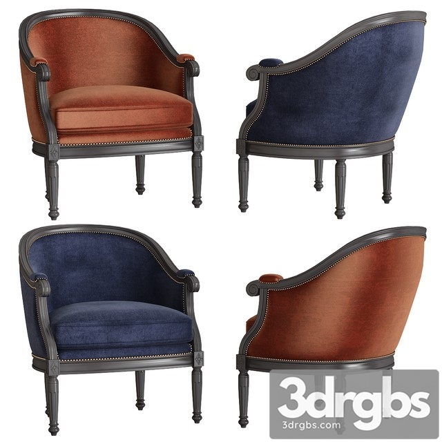 Caracole Upholstery Chair 3dsmax Download - thumbnail 1