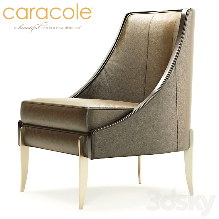 CARACOLE ZEPHYR CHAIR M020-417-131-A 3DS Max - thumbnail 1