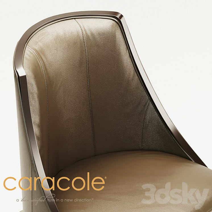 CARACOLE ZEPHYR CHAIR M020-417-131-A 3DS Max - thumbnail 2