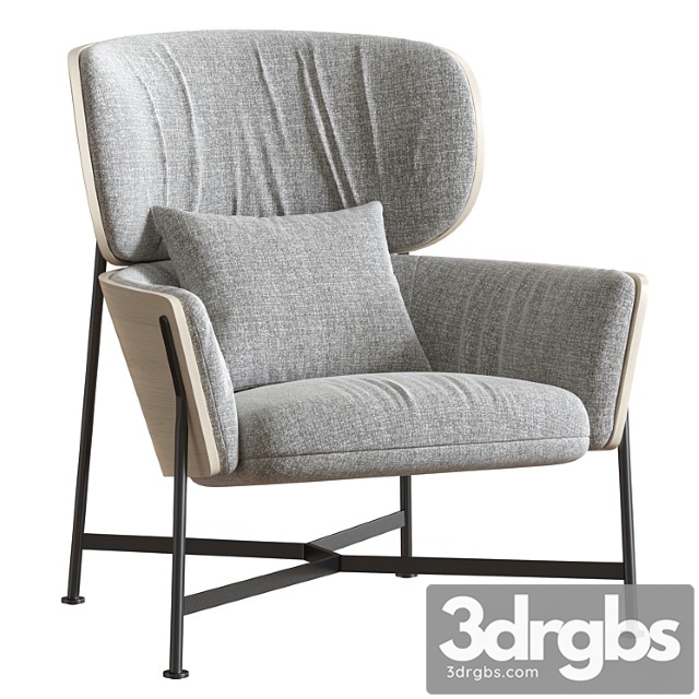 Caristo Armchair 3dsmax Download - thumbnail 1