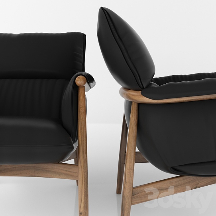 Carl Hansen Chair 3DS Max - thumbnail 2