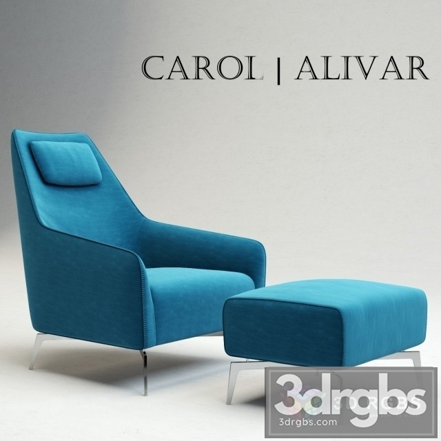 Carol Alivar Armchair 3dsmax Download - thumbnail 1