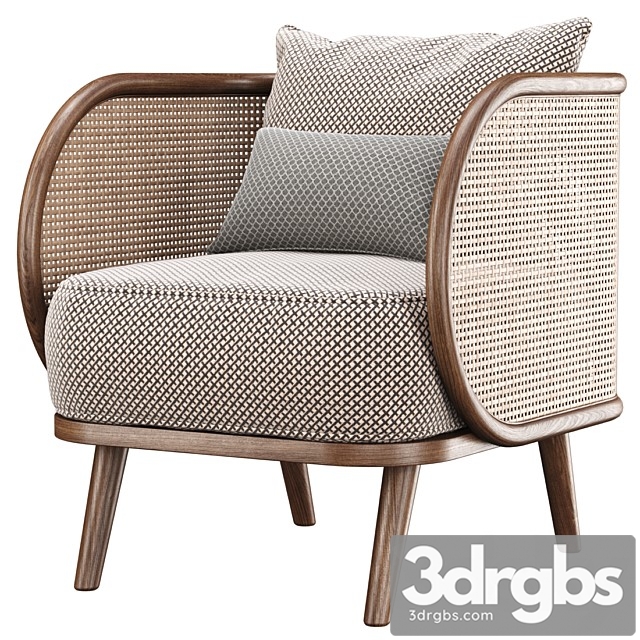 Carry Rattan Dining Chair IK12 3dsmax Download - thumbnail 1