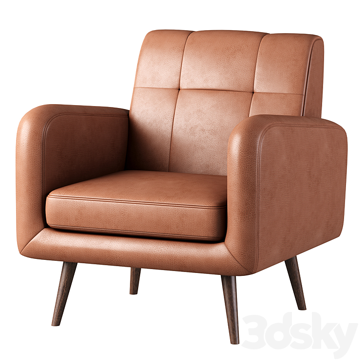 Carson Carrington Keflavik Mid-century Arm Chair 3DS Max - thumbnail 2