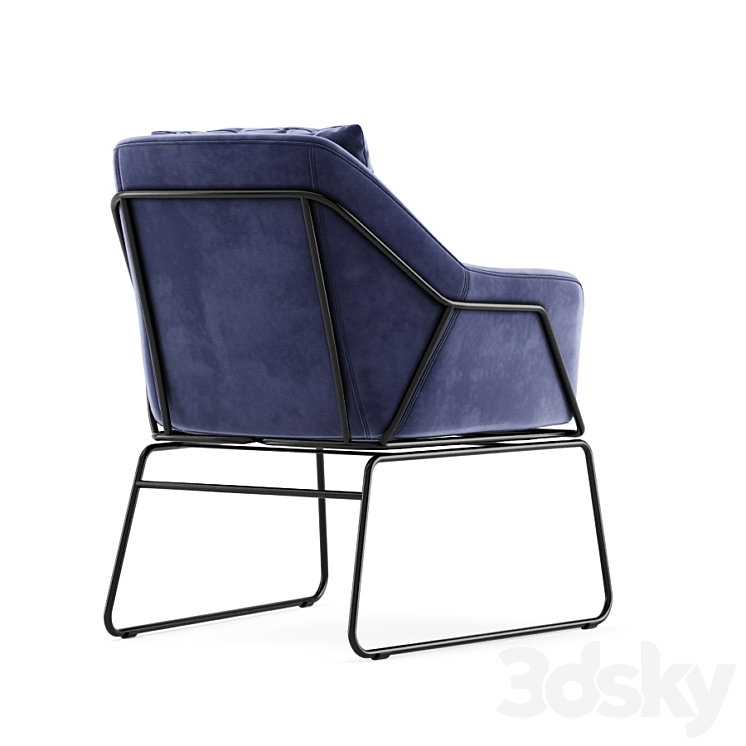 Carson Carrington Svelgen Accent Chair 3DS Max - thumbnail 2