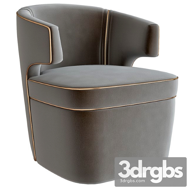 Cary club chair – donghia 3dsmax Download - thumbnail 1