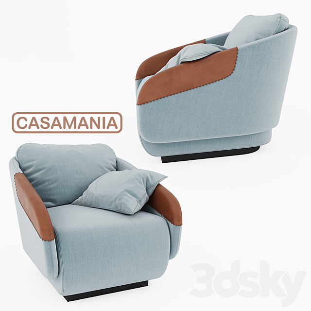 CASAMANIA – WORN armchair 3DSMax File - thumbnail 1