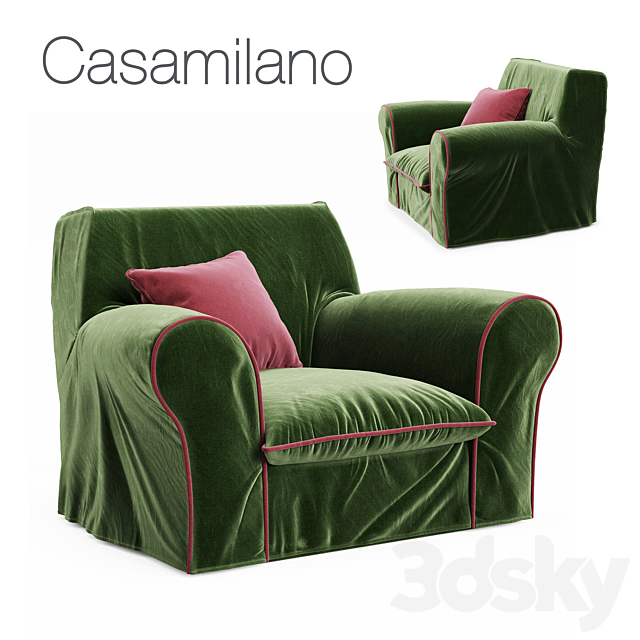 Casamilano BIG Armchair 3DS Max Model - thumbnail 1