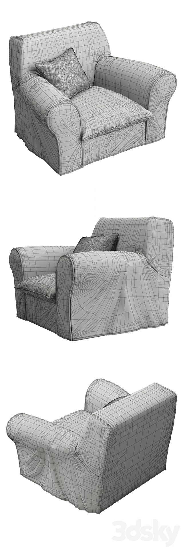 Casamilano BIG Armchair 3DS Max Model - thumbnail 3