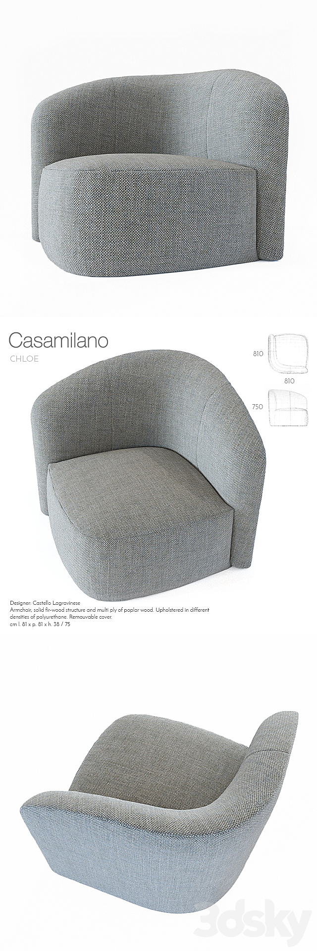 Casamilano chloe 3DS Max Model - thumbnail 2