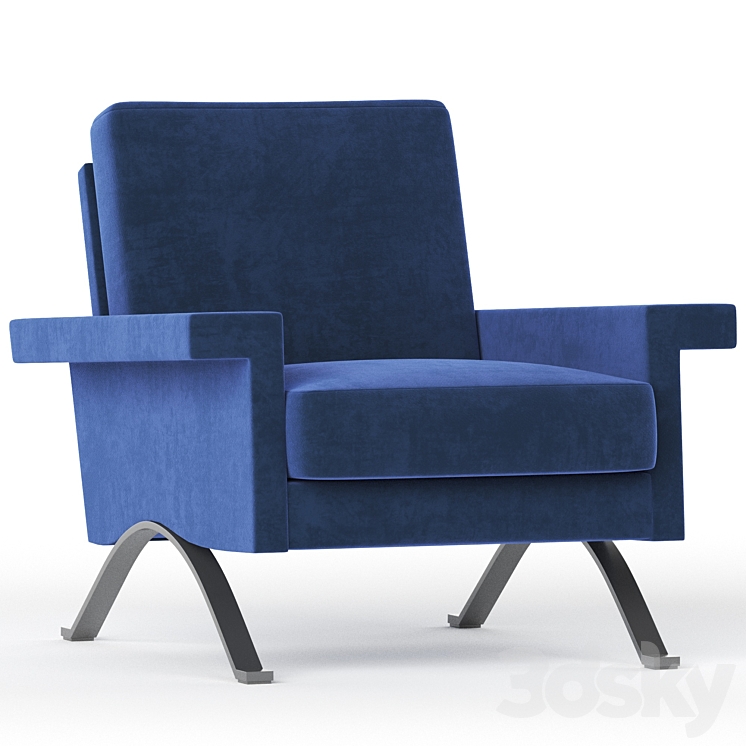 Cassina armchair 3DS Max - thumbnail 1