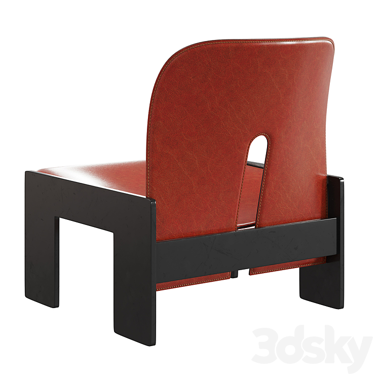 CASSINA CHAIR MODEL 925 AFRA AND TOBIA SCARPA 3DS Max - thumbnail 2