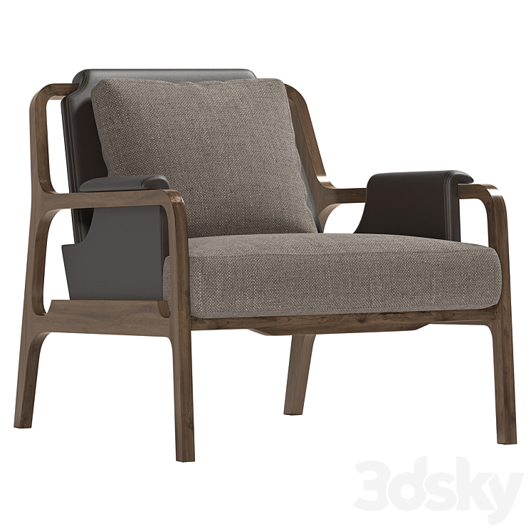 CASTE Fergus Armchair 3DS Max Model - thumbnail 1