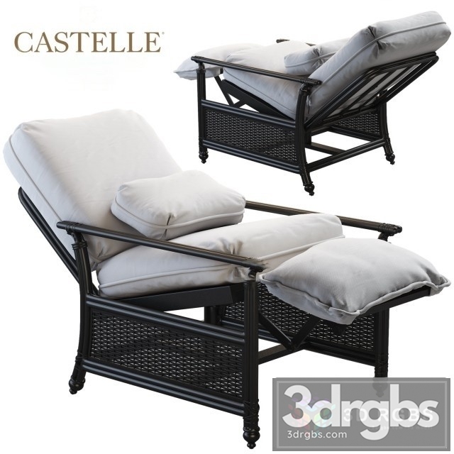 Castelle Collection Coco Isle Armchair 3dsmax Download - thumbnail 1