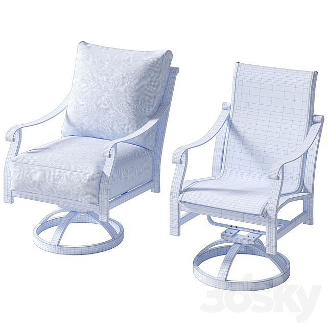 Castelle MADRID COLLECTION Chairs 1 3ds Max - thumbnail 3