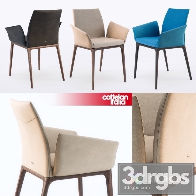 Cattelan Italia Arcadia Armchair 3dsmax Download - thumbnail 1