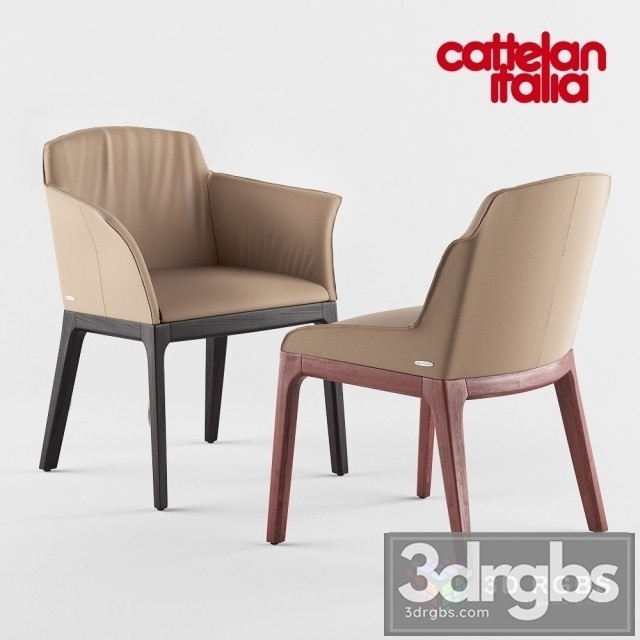 Cattelan Italia Musa Chair 3dsmax Download - thumbnail 1