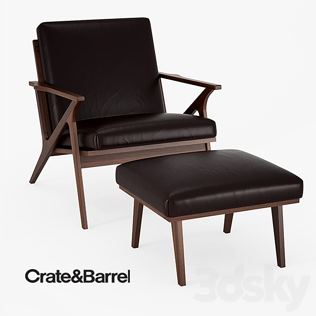 Cavett Leather Chair 3DSMax File - thumbnail 1